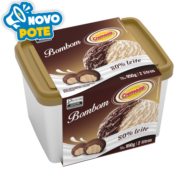 Sorvete Cremoso Bombom 2lt