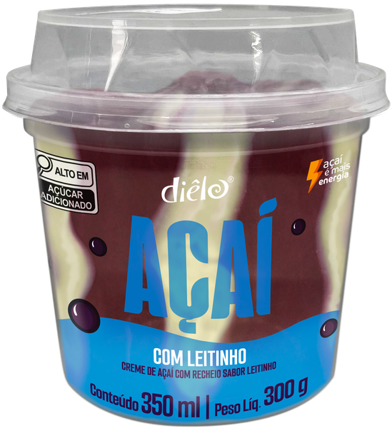 Sorvete Diêlo Açaí Com Leitinho 350ml
