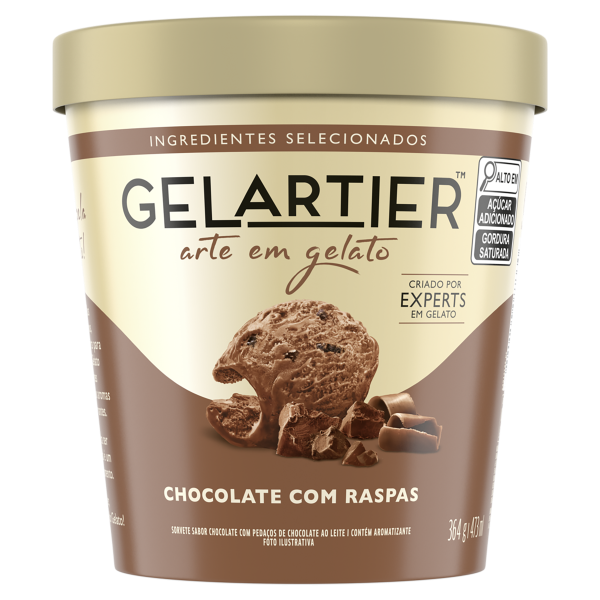 Sorvete Kibon Gelartier Chocolate 473ml