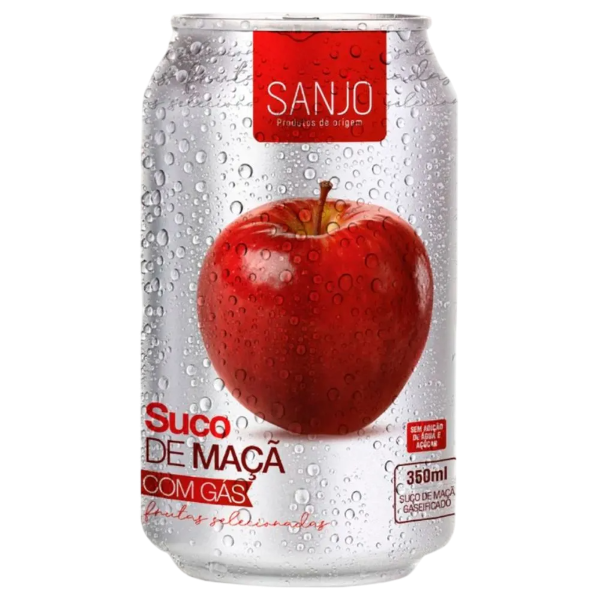 Suco De Maçã Gaseificado Sanjo Lata 350ml