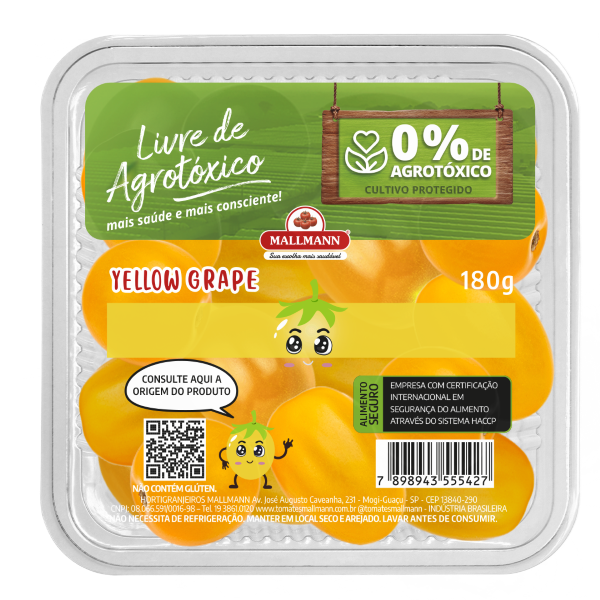Tomate Yellow Grape Mallmann Livre Agrotóxico 180g