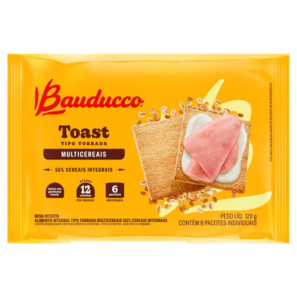 Torrada Bauducco Toast Multi Cer 128g
