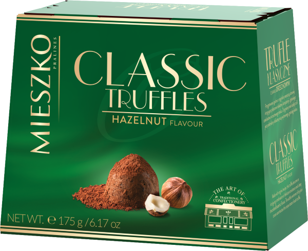 Trufas de  Chocolate com Avelã Mieszko 175g (Importação Brasão)