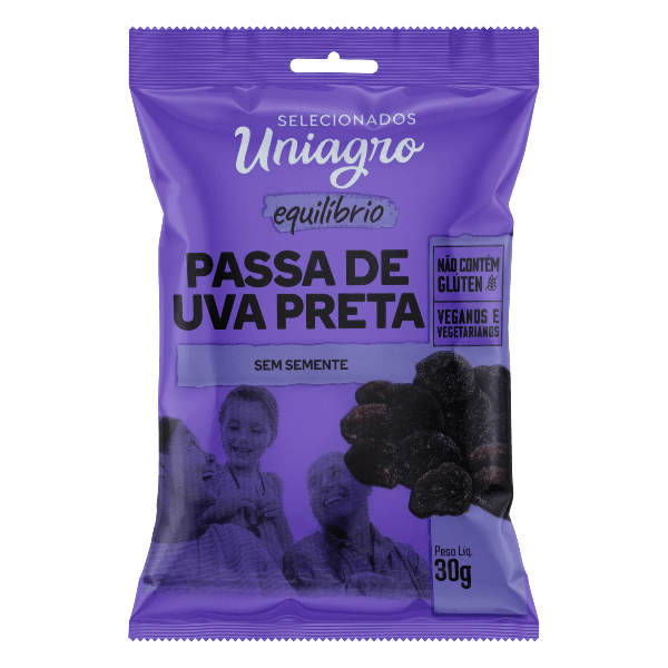 Uva Passas Preta Uniagro 30g