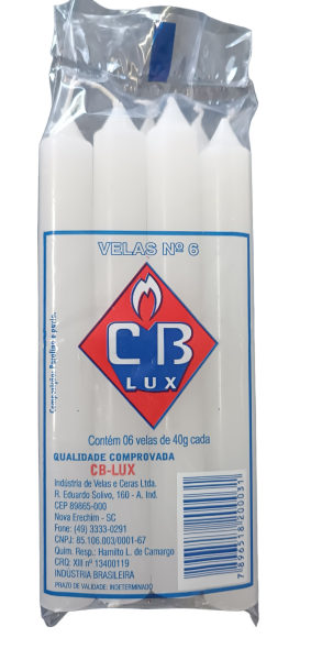 Vela Cb Lux Branca N  6