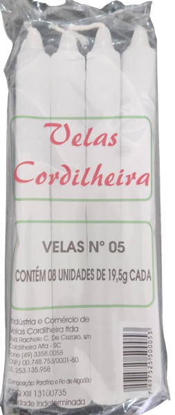 Vela Cordilheira Br N5 C/8 19,5g