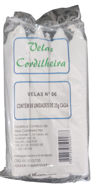 Vela Cordilheira Br N6 C/8 25g