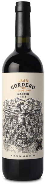 Vinho Argentino Cordero Con Piel De Lobo Malbec Gran Reserva 750ml (Importação Brasão)