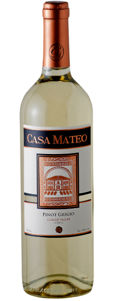 Vinho Chileno Pinot Grigio Casa Mateo 750ml (Importação Brasão)