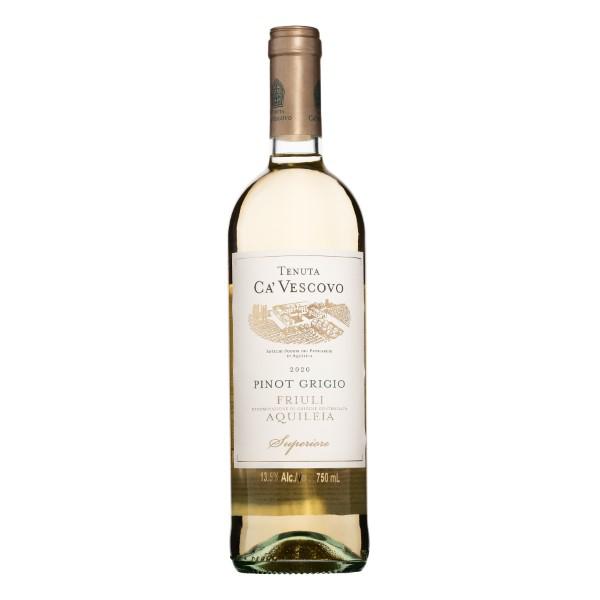 Vinho Italiano Pinot Grigio Friuli Aquileia Branco 750ml (Importação Brasão)