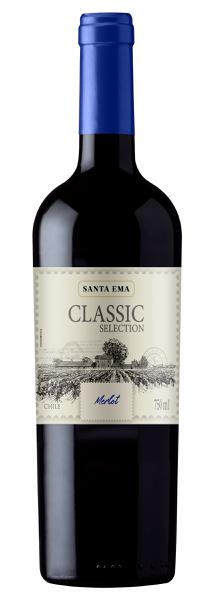 Vinho Merlot Chileno Selection Santa Ema 750ml (Importação Brasão)