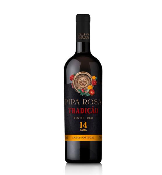 Vinho Português Pipa Rosa Tradição Casa Dos Amados 750ml