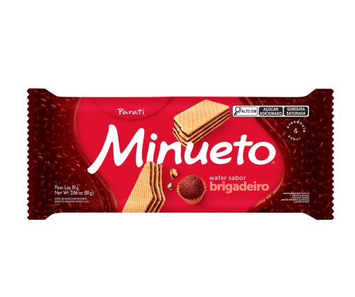 Wafer Parati Minueto Brigadeiro 81g