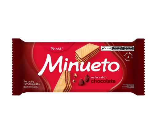 Wafer Parati Minueto Chocolate 81g