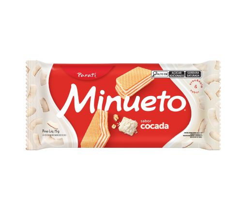 Wafer Parati Minueto Cocada 73g