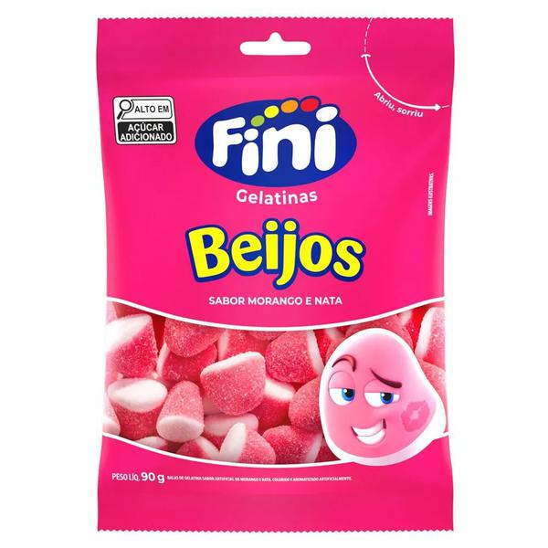 BALA DE GELATINA BEIJOS MORANGO