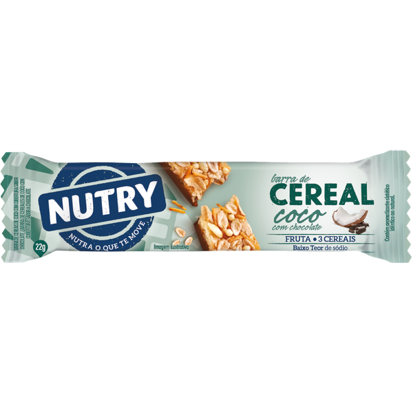 BARRA CEREAL NUTRY COCO C/CHOC 22GR