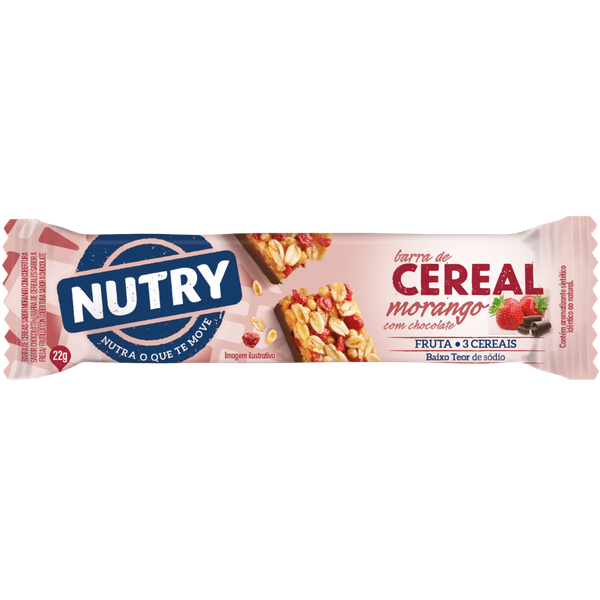 BARRA DE CEREAIS NUTRY MORANGO 25GR