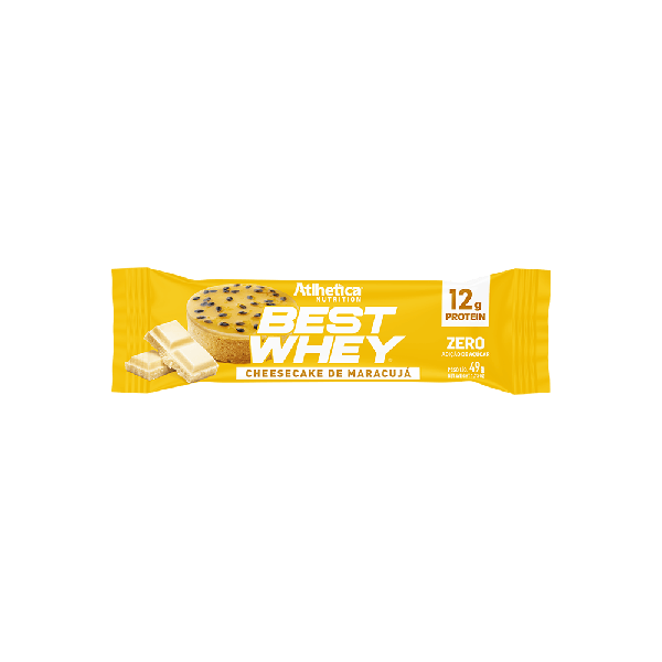 BEST WHEY BAR CHEESECAKE DE MARACUJA 12G PROTEIN 12UN