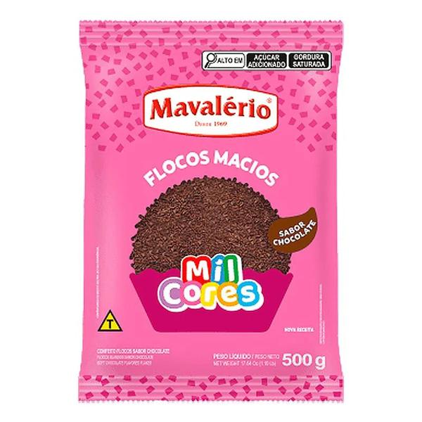 CONFEITE FLOCOS MACIO CHOCOLATE MIL CORES 500GR