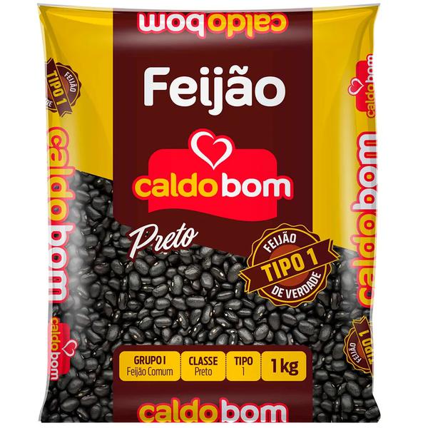 FEIJAO PRETO CALDO BOM 1KG