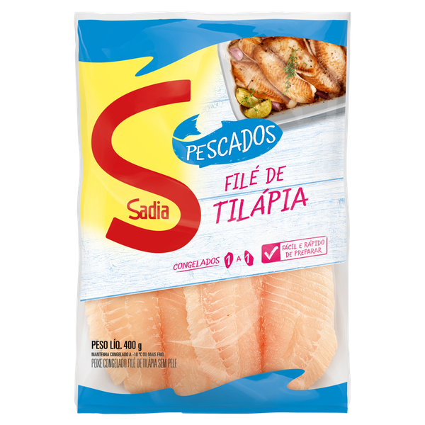 FILE DE TILAPIA SEM PELE 400G