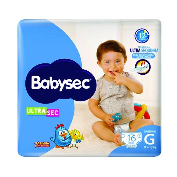 FRALDA BABYSEC ULTRA JUMBINHO G 16UN