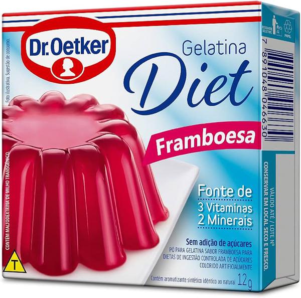 GELATINA  DIET FRAMBOESA OETKER 12G