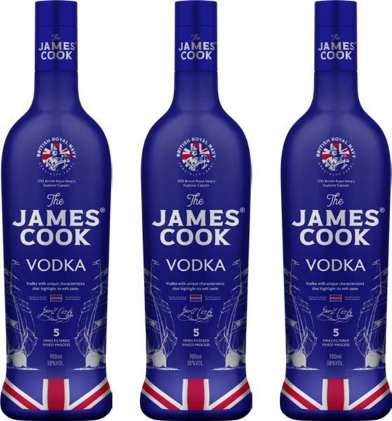 JAMES COOK VODKA 6X900ML