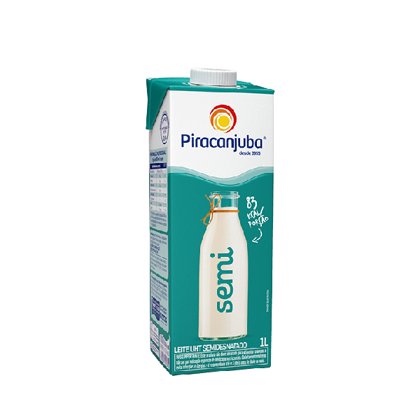 LEITE UHT PIRACANJUBA 1 L SEMI