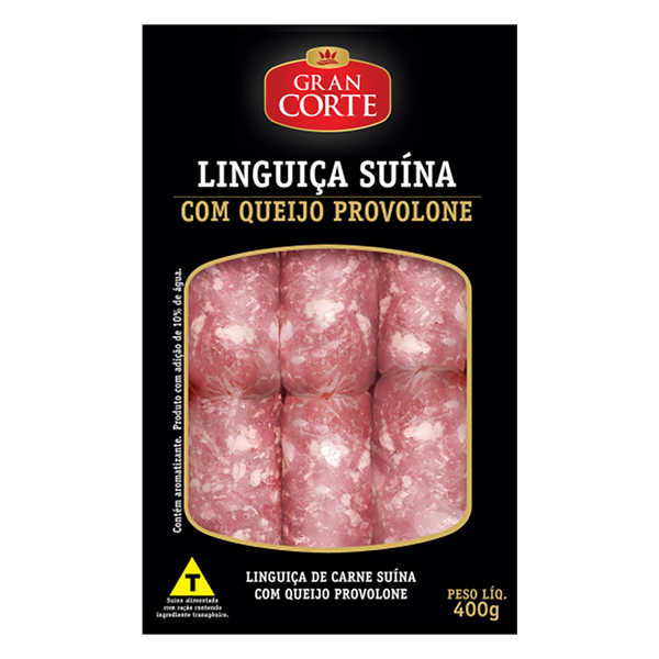 LINGUICA DE CARNE SUINA CONG QUEIJO 400G