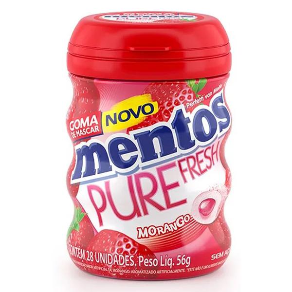 MENTOS PURE FRESH MORANGO 56G
