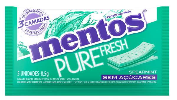 MENTOS PURE FRESH SPEARMINT 8,5G
