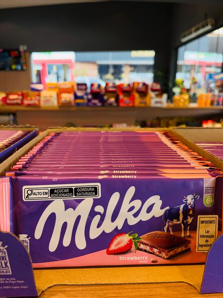 MILKA STRAWBERRY BARRA 100G