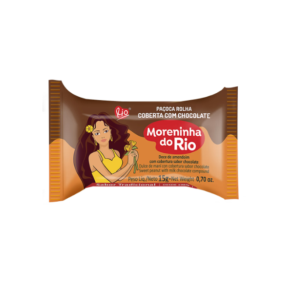 PAÇOCA ROLHA COM CHOCOLATE MORENINHA