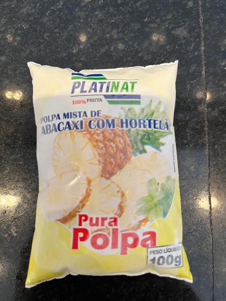 POLPA ABACAXI & HORTELÃ PLATINAT 100G