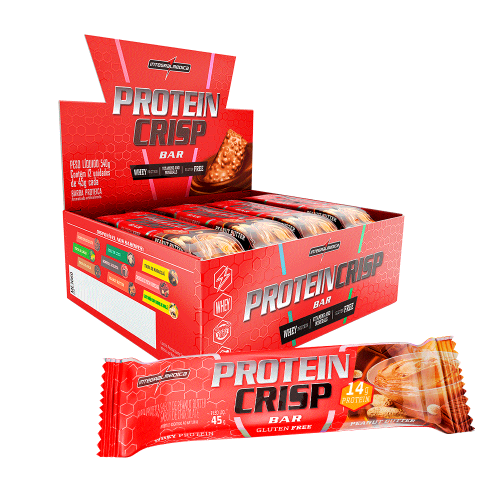 PROTEIN CRISP BAR 12UN  X 45G