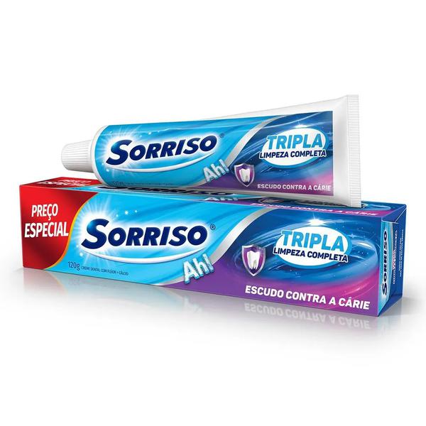 Sorriso Creme Dental Tripla Limpeza Completa