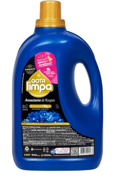 AMACIANTE GOTA LIMPA 5L ESSENCIAS FASCIN