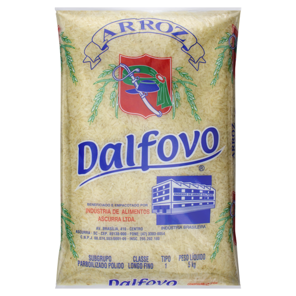 ARROZ DALFOVO 5KG PARBOILIZADO T1