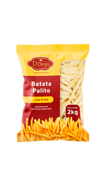 BATATA D'GUSTA 2,0KG PALITO PRE-FRITA C