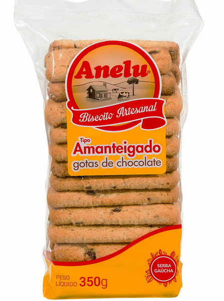 BISCOITO ANELU 350G AMANTEIGADO GOTAS CH