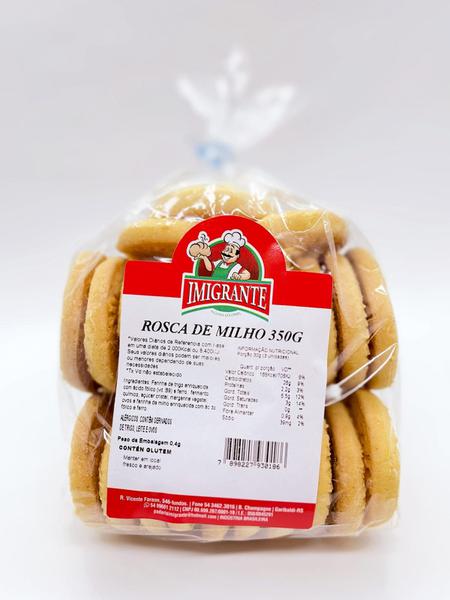 BISCOITO IMIGRANTE 350G ROSCA MILHO