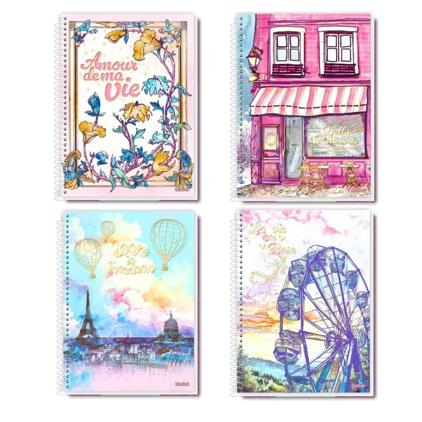 CADERNO CREDEAL 160FLS 10M CD UNIV.BELLA