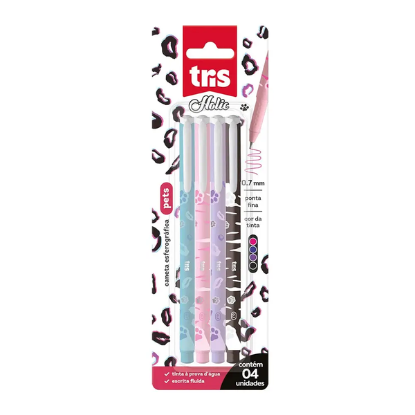 CANETA ESF.TRIS 4UN PETS R/901958