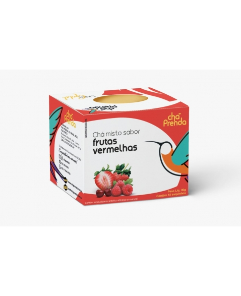 CHA PRENDA CX/15SCH GOLD FRUTAS VERMELHA
