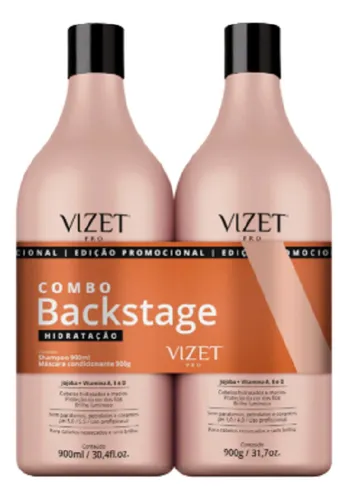 KIT SHAMP+COND.900ML VIZET BACKSTAGE HID