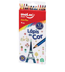 LAPIS DE COR MOLIN 12UND 4MM TRIANGULAR