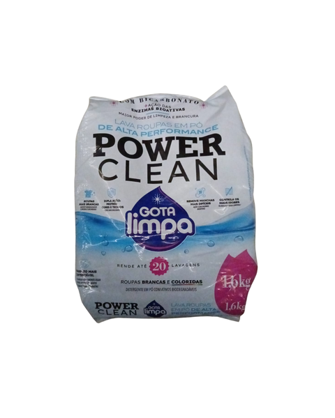 LAVA ROUPA PO GOTA LIMPA 1,6KG POWER CLE