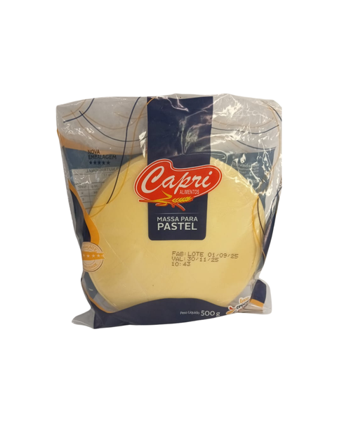 MASSA P/PASTEL CAPRI 500G MEDIO 11,5CM